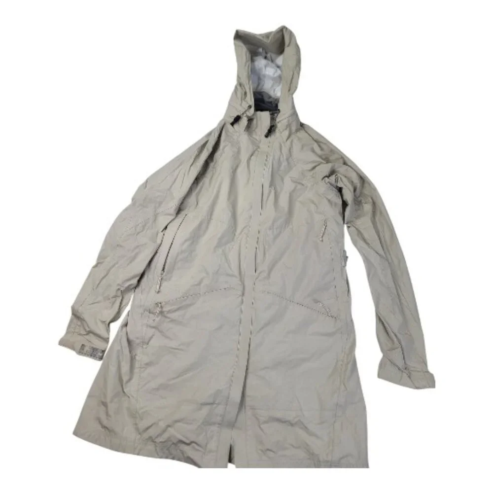 REI Women's Slate‎ Gray Hooded Outdoor Mountain Rain Park Jacket Size S